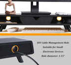 Homerays Monitor Stand with Drawer, Exquisite Computer Monitor Stand - Image 6