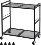 OYEAL Computer Tower Stand, PC Tower Stand Metal Rolling Cart Holds up to 40lbs - Image 3