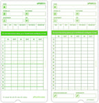 uPunch 300 Time Cards for Green HN3000 AutoAlign Time Clocks - Image 2