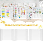 20 Pack Trifold Poster Board, Single-Sided White Poster Board - Image 3