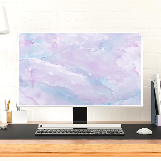 Baocicco Violet Marble Waterproof 80 Inch TV Dust Cover Anti-Static Dustproof - Image 4