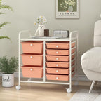 LDAILY 9 Drawer Rolling Storage Cart, Rolling Cart - Image 9