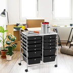 Giantex 12 Drawer Rolling Storage Cart Tools Scrapbook Paper Office School - Image 2