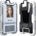 LIUGX Carbon Fiber Badge Holder, ID Card Holder by LIUGX