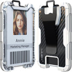 LIUGX Carbon Fiber Badge Holder, ID Card Holder by LIUGX