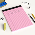 AILZFEI Pink Legal Pad Note Pads 8.5 x 11 inch, Wide Ruled Clear Print Writing - Image 7