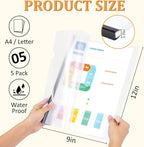 5 Pack Report Covers with Sliding Bar - Image 2