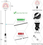 Rainbow Badge Holder Retractable Lanyard, Lanyards - Image 6