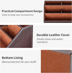 KINGFOM Pu Leather Desk Organizer - Image 8