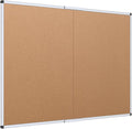 VIZ-PRO Cork Bulletin Board/Foldable Noticeboard, 48 X 36 Inches by VIZ-PRO