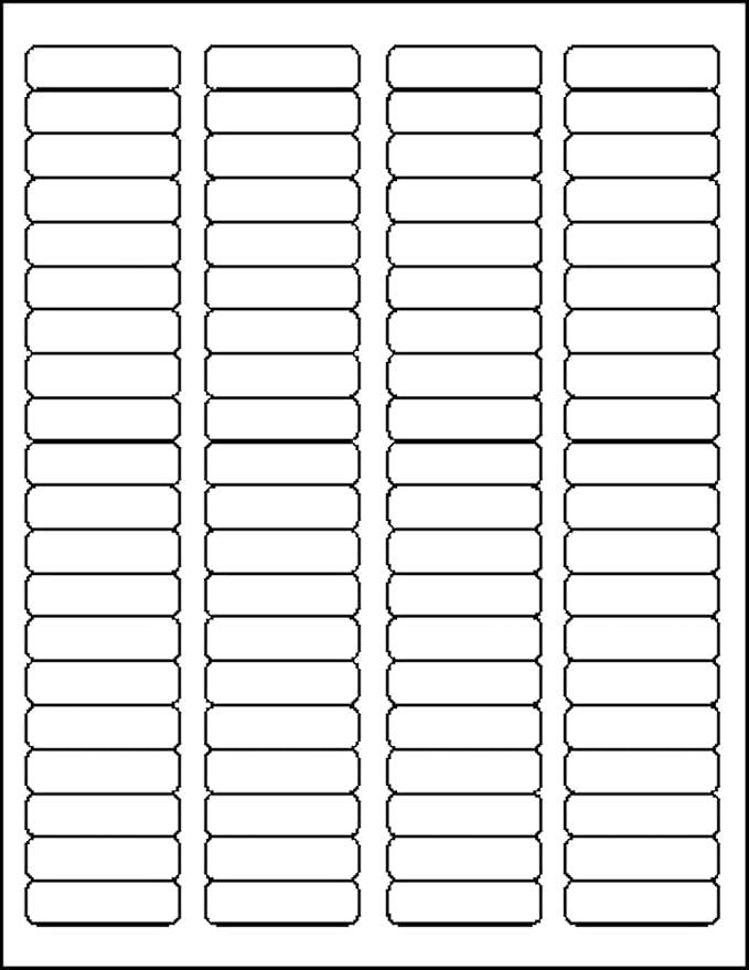 MACO Laser/Ink Jet White Return Address Labels, 1/2" x 1-3/4", 80 per Sheet - Image 3
