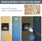 Large Wall Mount Mailbox with Lock and Outgoing Mail Flag - Image 7
