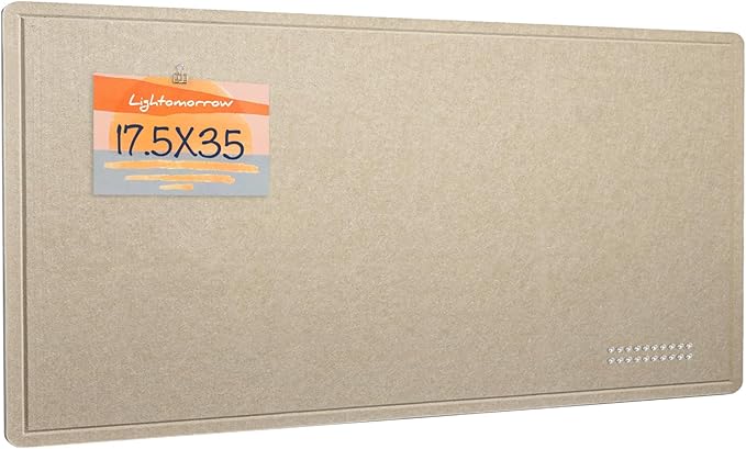Bulletin Board, 35 x 17 1/2 inches Felt Board by Lightomorrow