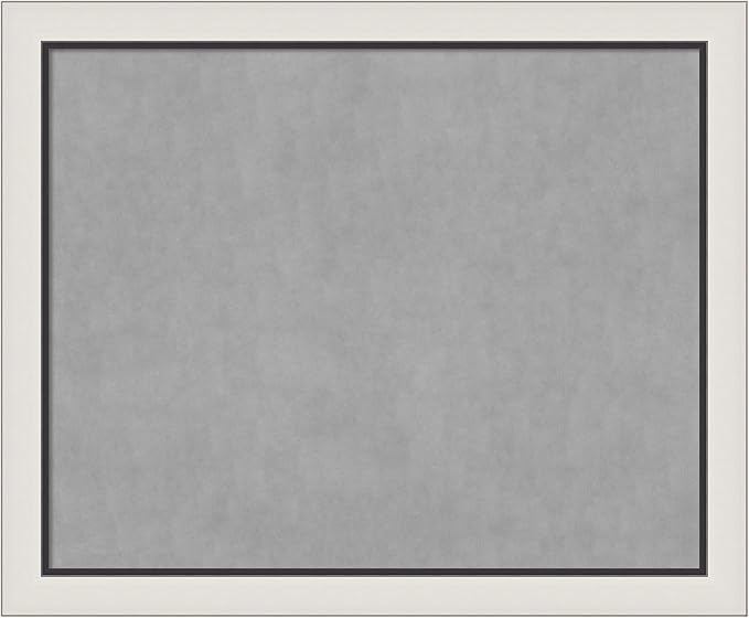 Amanti Art Silver Framed Magnetic Board 38x46 X-Large Vision Board by AmantiArt