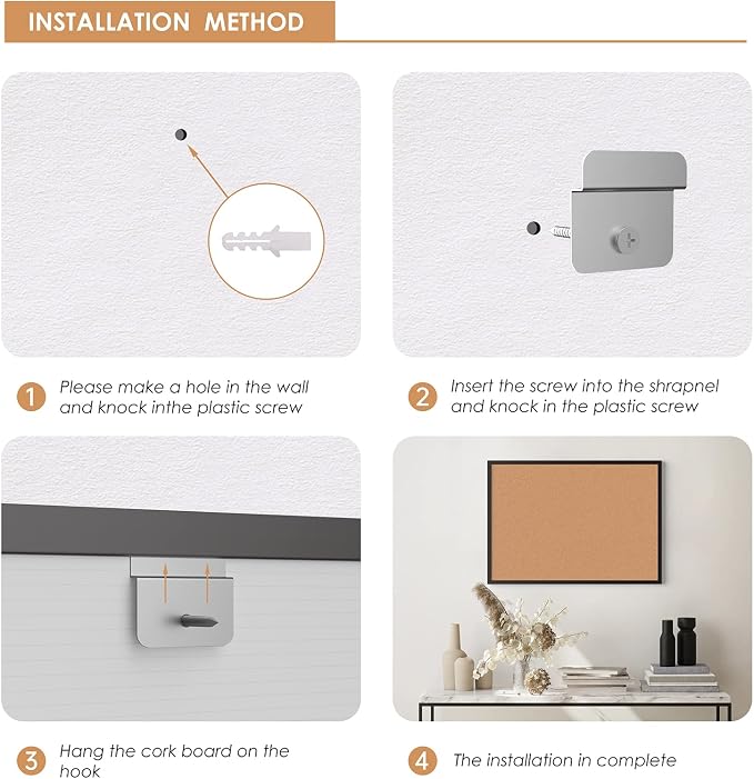 Board2by 2-Pack Cork Board Bulletin Board 36 x 48, Office Board - Image 7