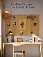 Large Felt Bulletin Board 48" x 36" Cork Board Alternative-12 Pack - Image 5