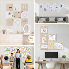 Smarpau Large Cork Board for Walls, 12 Pack Slat Felt Wall Tiles - Image 6