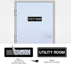 Utility Room Sign, Premium Durable Acrylic Material, Super Strong Adhesive - Image 3