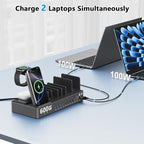 600w Charging Station for Multiple Devices, 15 in 1 Wireless Charging Station - Image 2