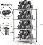M MZG 1000 lbs Storage Shelving Steel Heavy Duty 4-Tier Utility Shelving Unit - Image 3