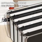 Nordun Extra Capacity Plastic Hanging File Folder Letter Size, 12 Pack - Image 6