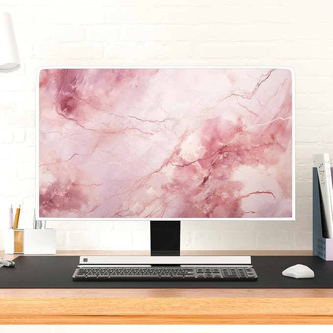 Baocicco Fashion Pink Marble Waterproof Television Cover 70 Inch Full Body - Image 4