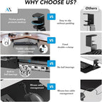 AX WABER Keyboard Tray Under Desk Pull Out - Image 2