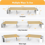 Simple Houseware Desk Dual Monitor Stand Riser - Image 3
