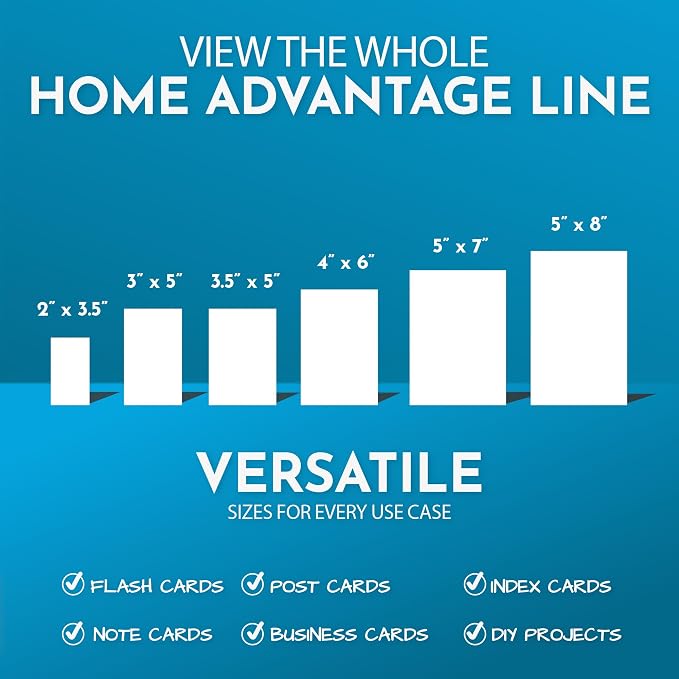 Home Advantage 3.5x5 Blank Index Cards - Image 7