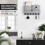 Lucundm Key Holder Wall Mount, Mail Holder - Image 4