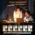 NOEVSBIG LED Desk Lamp with Clamp, 2-in-1 Clamp on Desk Lamps with Base - Image 4