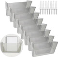 Colarr 8 Pcs Wall File Holder Organizer Plastic Wall Mount Mail Organizer by Colarr
