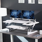VIVO 48 inch Height Adjustable Large Stand Up Desk Converter, V Series - Image 2