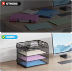 Marbrasse 4 Tier Paper Organizer Letter Tray - Image 2
