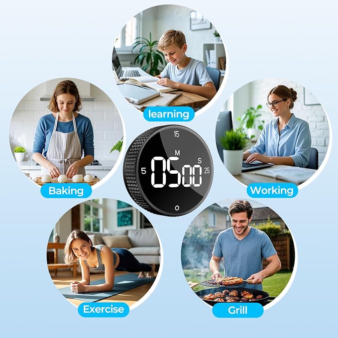 USB Rechargeable Magnetic Kitchen Timer - Image 7
