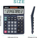 OSALO 12 Digits Desktop Calculator Extra Large LCD Display - Image 6