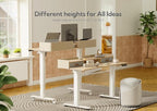 Claiks Standing Desk with Drawers, Stand Up Electric Standing Desk Adjustable - Image 6