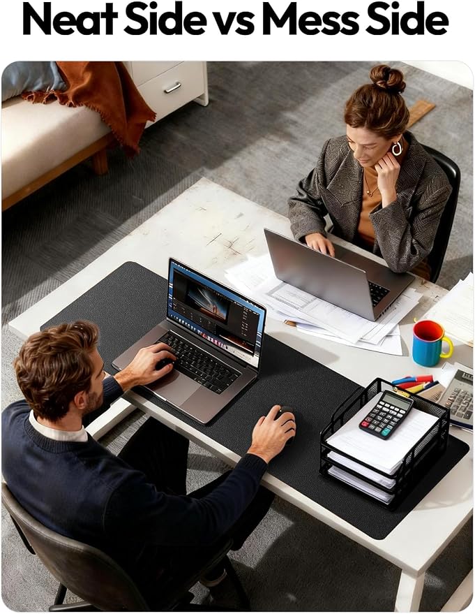 YSAGi Leather Office Desk Pad Protector, Large Mouse Pad, PU Leather, Laptop - Image 6