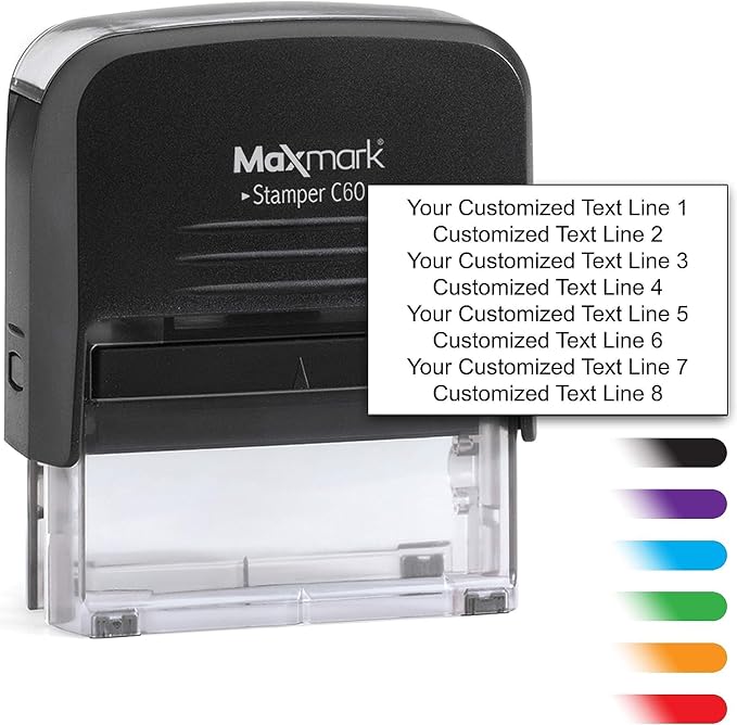 Custom Self Inking Rubber Stamp by Maxmark