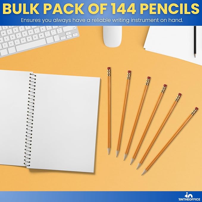 1InTheOffice Pre Sharpened Pencils #2, Pencils - Image 6