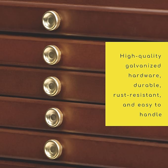 MEEDEN 10-Drawer Art Supply Storage Box, Beech Wood Art Box, Large Capacity - Image 6