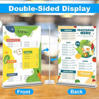 EHWINE Acrylic Sign Holder 8.5 x 11, 10 Pack Double-Sided Stand up Table Top - Image 2