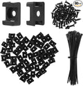 SLEYUIM Premium Cable Zip Tie Mounts Kit by Unknown