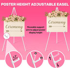 2 Pack White Easel Stand for Sign & Poster - Image 4