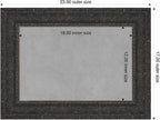 Amanti Art Black Framed Magnetic Board 17x23 Small Vision Board - Image 2