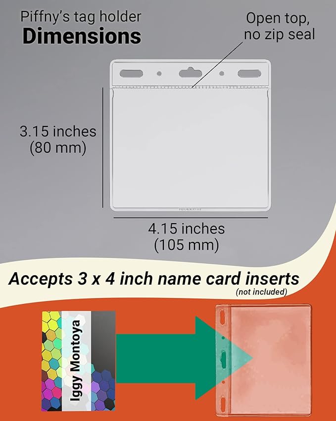 Clear ID Holder for Lanyard - Image 3