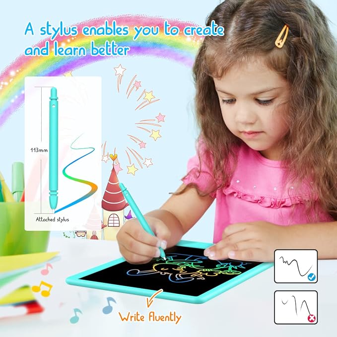 BUKEBU Toddler Toys for 3-6 Years Old Girls Boys, LCD Writing Tablet 8.5 Inch - Image 3