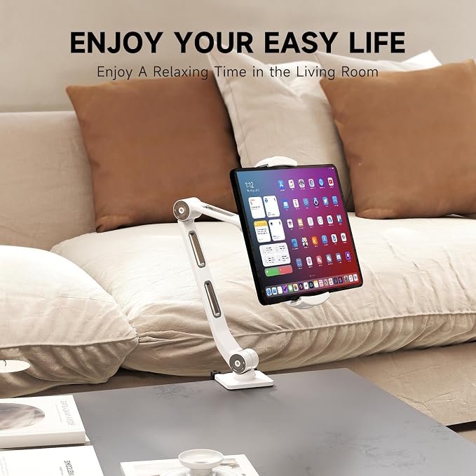 suptek Aluminum Tablet Desk Mount Stand 360° Flexible Cell Phone Holder - Image 4
