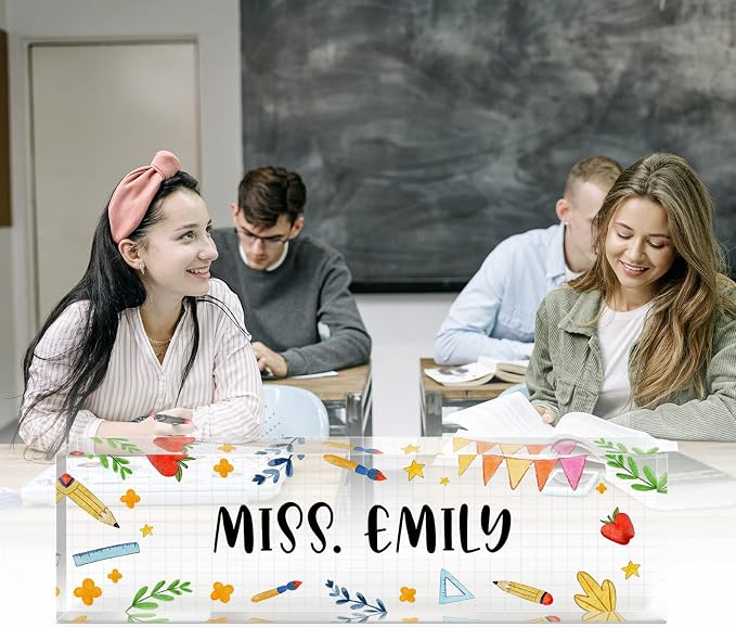 Teacher Office Desk Name Plate Personalized, Custom Name Plates - Image 4