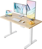 HUANUO 48" x 24" Electric Standing Desk Adjustable Height, 4 Memory Height by HUANUO